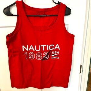 Nautica Bold Red Graphic Tee